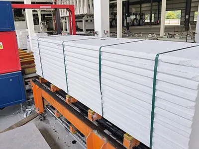 Video about the automatic strapping system in the ALC Panel Packaging