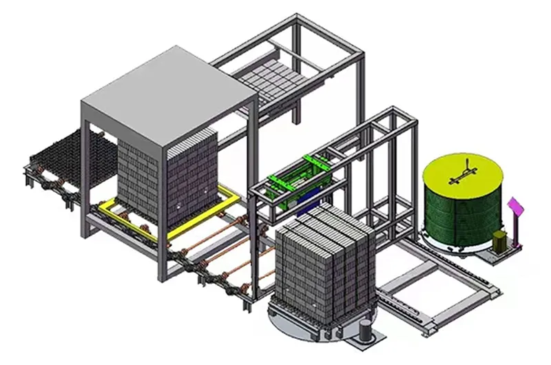Brick/Block Stacking and Packaging System